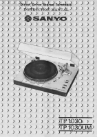 Sanyo TP-1030 - Owners Manual 